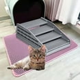 thumbnail image 6 of Serenable 4 Steps Cat Litter Box Ramp Practical Durability Nonslip Cats Litter Trapper Gray, 6 of 7