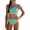 A10 Mint Green, variant on YEPGAR Girls Bikini Set 2 Piece Swimming Dress High Waisted Padded Bathing Suit Comfortable Girls' Swimwear for 7-16 Years (Mint Green, 9-10 Years)