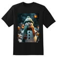 thumbnail image 2 of Plus Size Shirt for Women Black Tops for Women Short Sleeves Shirt for Women Snowman2 T Shirt Crewneck Shirt for Women XS, 2 of 5