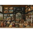 thumbnail image 2 of Willem van Haecht 14x11 Black Ornate Wood Framed Double Matted Museum Art Print Titled: Apelles Painting Campaspe (C. 1630), 2 of 5
