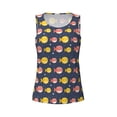 thumbnail image 3 of Picia Cute Puffer Fish Pattern Women's Workout Tank Top,Breathable Activewear,Slim Fit Athletic Top,Versatile Workout Moisture-wicking top-Small, 3 of 9