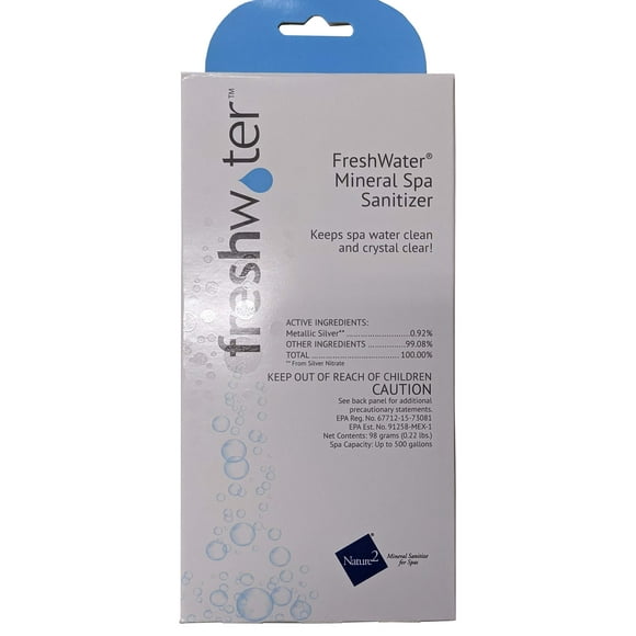 Limpiador mineral de spa ionizador plateado para jacuzzis, spas y aguas termales
