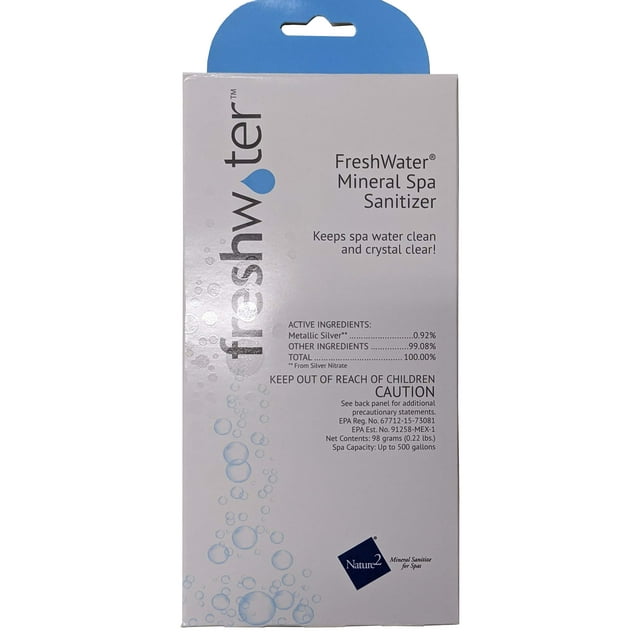 Limpiador mineral de spa ionizador plateado para jacuzzis, spas y aguas termales