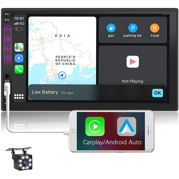 Binize Car Stereo with CarPlay Android Auto 7 Inch Double Din MP5