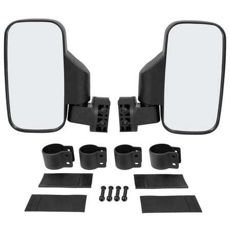 Unique Bargains 2Set 1.75" 2" Round Roll Cage 7.09" UTV Rear View Side Mirror for UTV