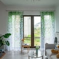 thumbnail image 2 of Curtains Cute Green Sheers Leaf Curtain Tulle Vine Window Curtains Nursery Green Sheers Ivy Pretty Curtain for Kids Living Room Bedroom Window Door Balcony (2 Pieces, 39.4 x 78.7 Inch), 2 of 8