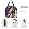 thumbnail image 4 of Easygdp Astronaut Floating purple Space Bolsa Térmica Premium - Tela Oxford Impermeable, Gran Capacidad, Bolsillo Frontal, Unisex para Trabajo, Escuela, Actividades al Aire Libre y Picnics, 4 of 8
