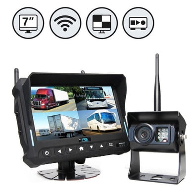 Moniteur QV 7 Pouces avec DVR (Fil en Vrac), Caméra Latérale Droite, Montage RVs