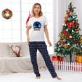 thumbnail image 4 of Christmas Holiday Family Pajamas Short Sleeve, Bigfoot Believe Pajama Set With Extended Sizes, 4 of 7