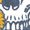 HEATHER BLUE, variant on Instant Message - Sunflower Skull Short Sleeve Graphic T-Shirt