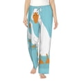 thumbnail image 2 of Picia Three White Geese Womens Soft Woven Cotton Elastic Waistband Sleep Pajama Pant Lounge Sleep Pant With Pockets And Drawstring-XX-Large, 2 of 9
