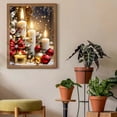 thumbnail image 2 of Christmas Diamond Painting Kits for Adults, Christmas Candles Diamond Art for Beginners, 5D Round Full Drill Winter Diamond Painting Gem Art Kits for Home Wall Decor 12x16inch, 2 of 5