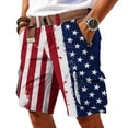 thumbnail image 2 of Cargo Shorts for Men Tactical 250 Anniversary USA Shorts American Flag Men Patriotic Straight 4th of July Patriotic Short for Summer Outings 2026 White L, 2 of 5