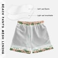 thumbnail image 3 of FORMRS Boys Swim Trunks Quick Dry Mesh Lining Beach Boardshorts, Sizes XS-XL, Pink Palm Trees, 3 of 7
