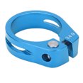 thumbnail image 1 of Abrazadera para tija de sillín de bicicleta, aleación de aluminio, collar de tija de sillín de liberación rápida para entusiastas del ciclismo, color azul, 1 of 8