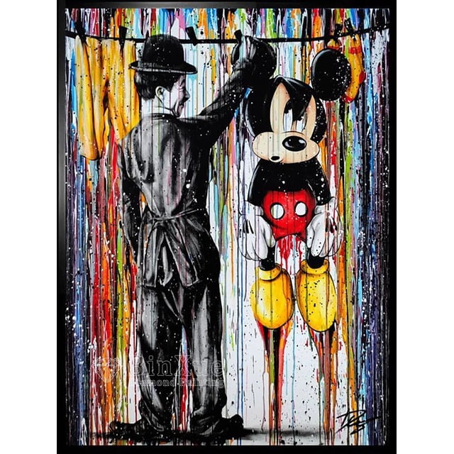 Disney-Kit de pintura de diamantes de polvo de hadas del Pato Donald, grafiti, tesoro de dinero, mosaico hecho a mano, regalo artístico