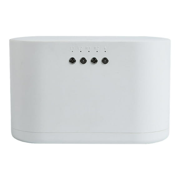 yotijay Automatic Double Watch Winder Antimagnetic Rechargeable Watches Storage Case White