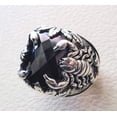 thumbnail image 2 of Black Onyx Mans Ring, Natural Black Onyx, December Birthstone, Scorpion, 925 Silver Ring, Birthday Gift, Heavy Mens Ring, Arabic Design, Ottoman Style Ring, Christmas, Turkey Mens Signet Ring, 2 of 6