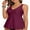 Retro Red, variant on Sociala Womens Tankini Swimsuits Tops Tummy Control Padded Swim Top Flowy Bathing Suits Tops