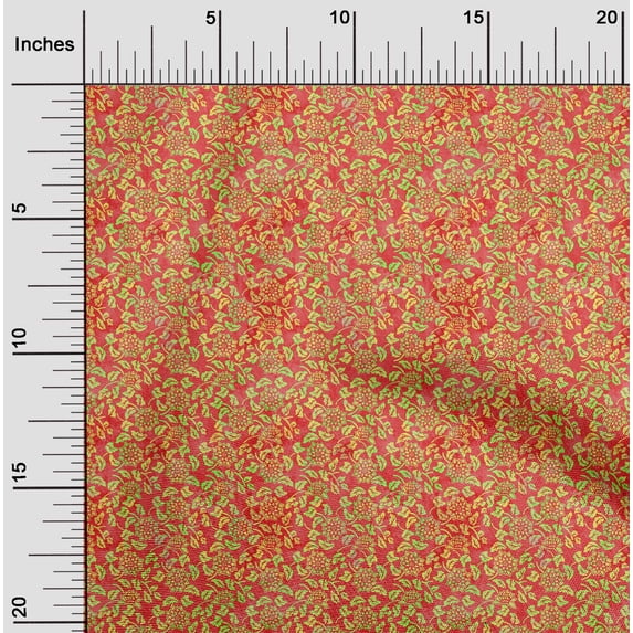 oneOone Velvet Red Fabric Batik Sewing Craft Projects Fabric Prints By Yard 58 Inch Wide