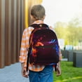thumbnail image 6 of Yiaed Futuristic Red And Blue Bird Print School Backpack College Backpack Daypacks for Students High School Spacious and Durable Daypack for Work and Travel-One Size, 6 of 6