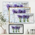 thumbnail image 4 of Designart 'Fresh Lavender Bouquets On Wood' Farmhouse Framed Canvas Wall Art Print, 4 of 5