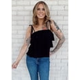 thumbnail image 5 of FreshPretty Spaghetti Strap Ruffle Babydoll Peplum Tank Tops for Women Summer Cute Flowy Beach Vacation Cruise Outfits, 5 of 6