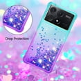 thumbnail image 4 of Funda para Xiaomi Poco X6 Pro Transparente con Brillos Carcasa Protectora Antigolpes con Glitter Brillante, 4 of 5
