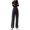 Black, variant on Ketyyh-chn99 Boot Cut Jeans Women Casual Pants for Women Fashion Loose Ladies Pocket Washed Denim Trousers Dark Blue,L