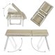 thumbnail image 4 of Mesa Plegable Pequeña, Mesa de Centro de Madera HOMEMAKE FURNITURE Beige, 4 of 6