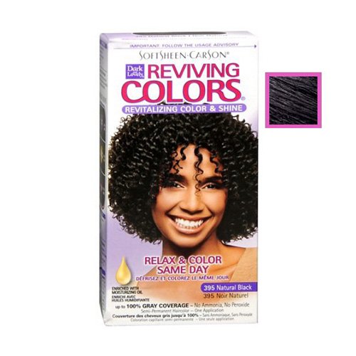 Dark And Lovely Relax And Color Same Day 395 Haircolor, Natural Black