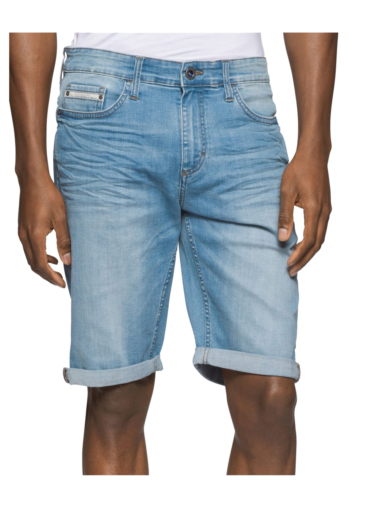 Calvin Klein - Calvin Klein Mens Summer Ocean Casual Denim Shorts ...