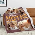 thumbnail image 4 of Best Mothers Day Birthday Gifts for Mom from Son Daughter, Custom Personalized Blanket with Photo Picture, Customized Unique Creative Valentine's Day Gift Throw Blankets Mom Wife Women Blankets, 4 of 5