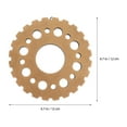 thumbnail image 2 of IFANLANDOR De Pared En Estilo Industrial Con Engranaje Dorado Duradero Y Vintage, 2 of 7