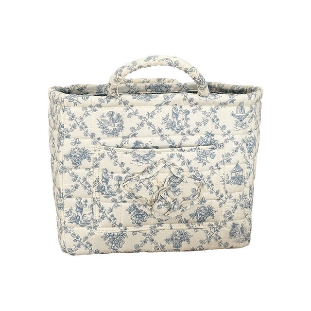 Floral Storage Interior Organizer for Car with Convenient Patterned Pouches and Hidden Compartments