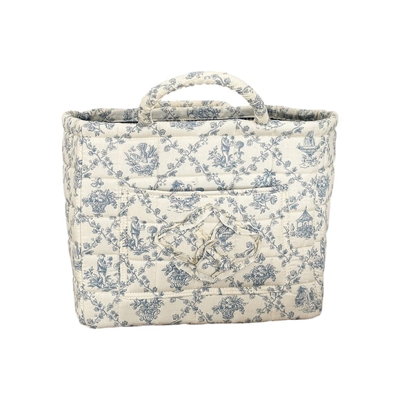 Organisateur de Siège Auto Floral avec Poches de Rangement pour sous-Vêtements, Lessive et Articles Ménagers