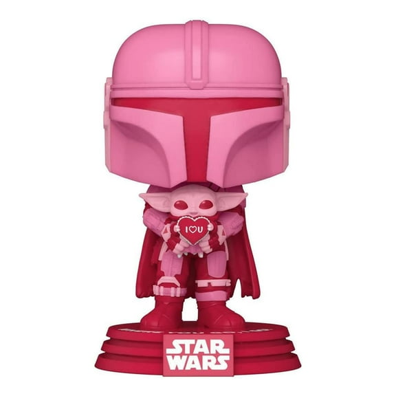 Star Wars Funko POP | Valentine's Edition Mandalorian with Grogu