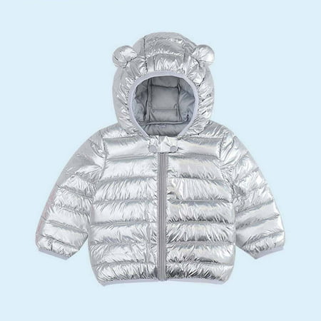 

Wolfast Promotion Toddler Baby Boys Girls Autumn Winter Light Down Padded Jacket Hooded Zipper Jacket Coat