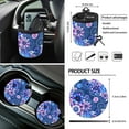 thumbnail image 7 of KUIFORTI Mandala Flower Car Seat Covers Full Set for Women Steering Wheel Cover, Coasters, Seat Belt Cover Pad, Car Auto Air Vent, Chapstick Holder, Automotive Vehicle Garbage Cans, 7 of 7