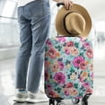 thumbnail image 2 of Pioneer Flower Floral Print Pattern Luggage Cover Fashion Suitcase Cover Baggage Covers Fit 25-28 Inch Luggage (Go Travel), 2 of 5