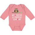 thumbnail image 3 of Inktastic Yiayia and Pappou Granddaughter Owl Girls Long Sleeve Baby Bodysuit, 3 of 5