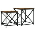 thumbnail image 6 of vidaXL Nesting Coffee Tables Accent Desk Furniture Set of 2 Engineered Wood, 6 of 11