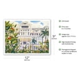 thumbnail image 2 of The Moana - Historic Hawaiian Hotel - Waikiki Beach Honolulu - From an Original Hawaii Watercolor Painting by Peggy Chun - Master Art Print (Unframed) 9in x 12in, 2 of 4
