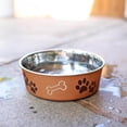 thumbnail image 3 of Cuenco Metálico Loving Pets Cobre Bella Pequeño, 3 of 7