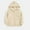 Beige, variant on Toddler Kids Boys Girls Hooded Jacket Long Sleeve Full Zipper Lightweight Thin Jackets with Pockets Casual Solid Color Sweatshirts