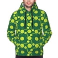 thumbnail image 2 of Bingfone Tennis Balls Men's Drawstring Hoodie Long Sleeve Pocket Sweatshirts-X-Large, 2 of 6