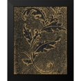 thumbnail image 2 of Hakimipour, Tiffany 20x24 Black Modern Framed Museum Art Print Titled - Leaf Scroll III, 2 of 5