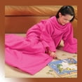 thumbnail image 5 of Warmie - For Kids Cozy Fleece Blanket with Sleeves Wearable Blue One size Fits all Adults, 5 of 5