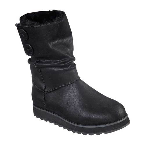 skechers keepsakes leather esque women's waterproof boots
