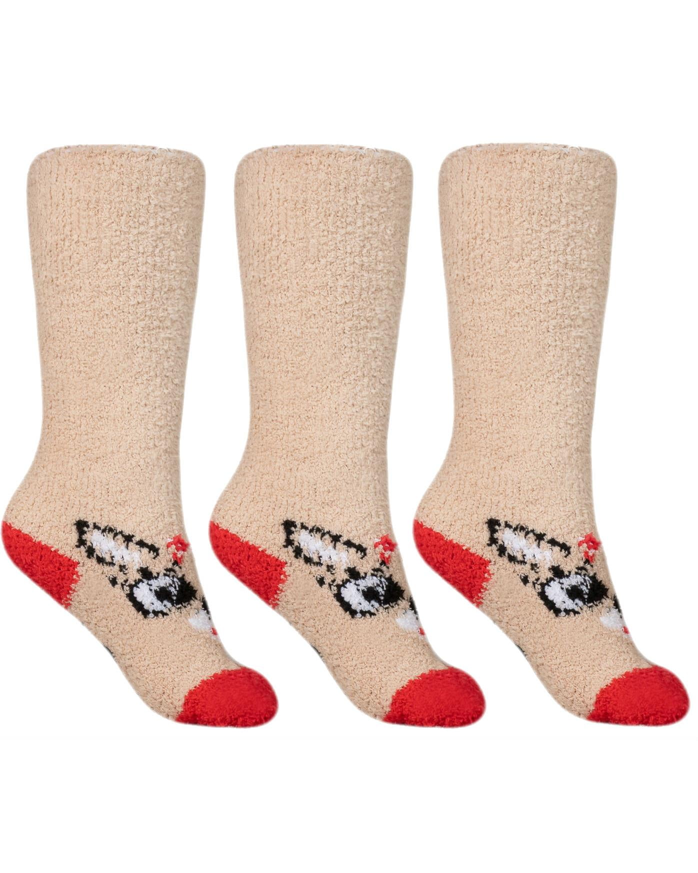 Babies 6 pairs Rudolph Reindeer Cute Soft Slipper Socks Gripper Soles Deal 